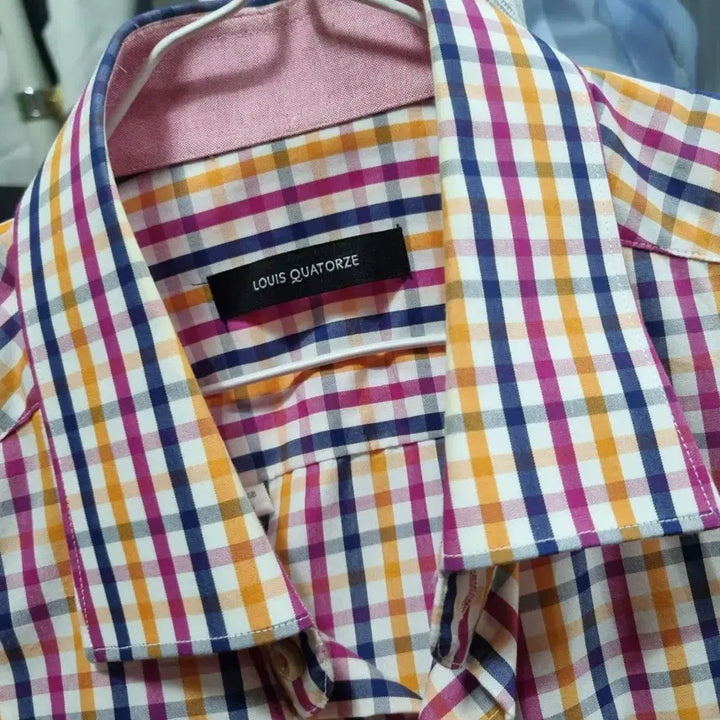 [BUNJANG] Louis Quatorze Short Sleeve Check Pattern Shirt / 루이까도즈  반팔 남방