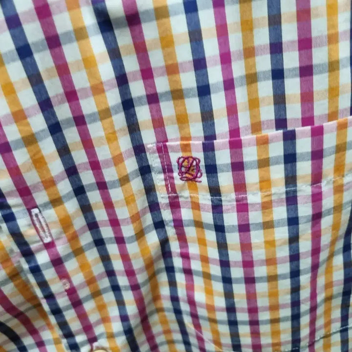 [BUNJANG] Louis Quatorze Short Sleeve Check Pattern Shirt / 루이까도즈  반팔 남방