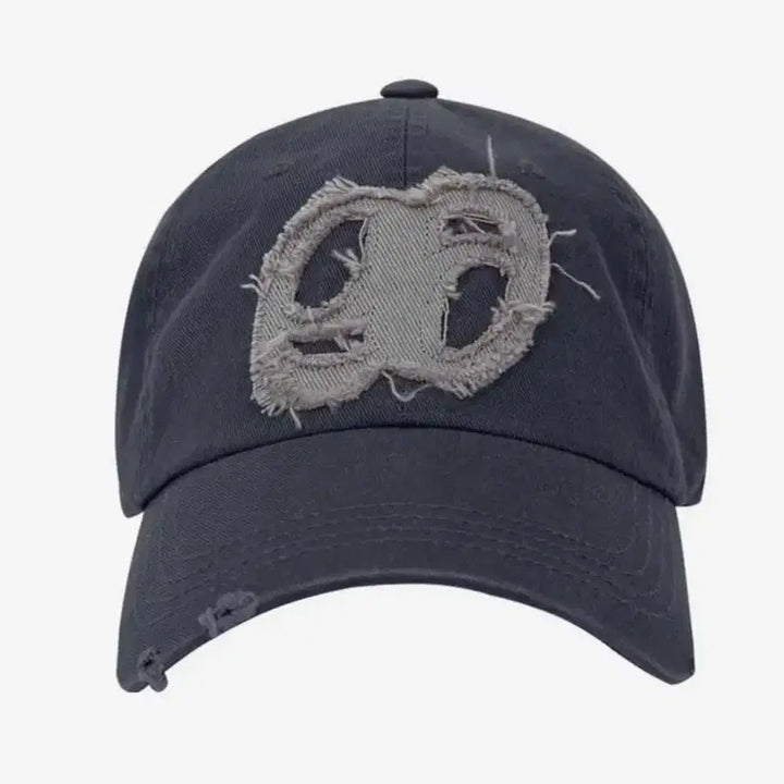 [BUNJANG] AzON Patch Ball Cap Navy / 애즈온 패치 볼캡 네이비 모자