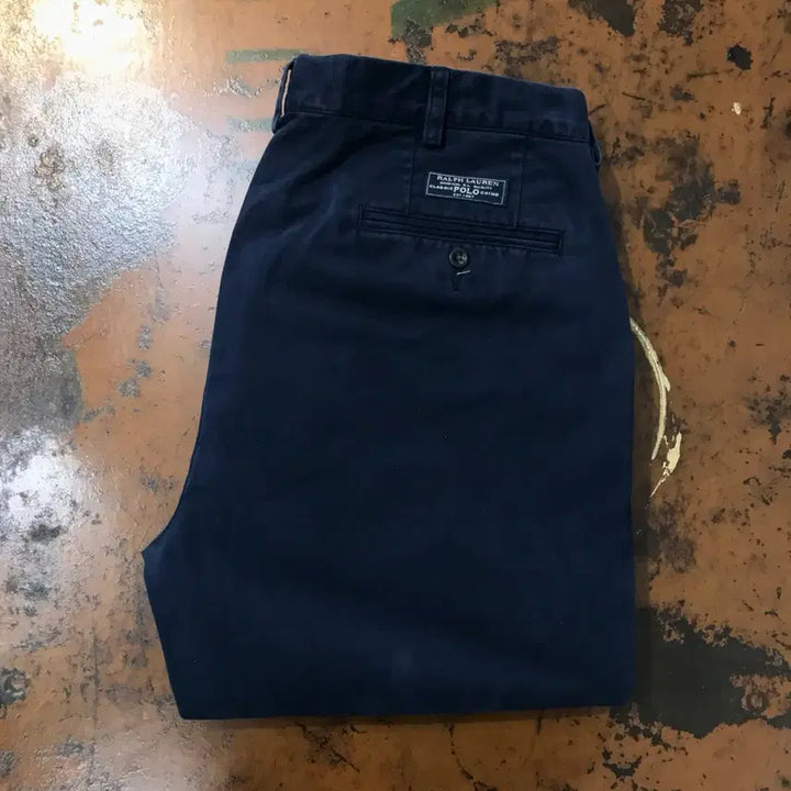 [BUNJANG] Polo Ralph Lauren Navy Cotton Chino Pants - Size 36 / 폴로랄프로렌 네이비 코튼 치노 팬츠 면바지 허리 36 사이즈