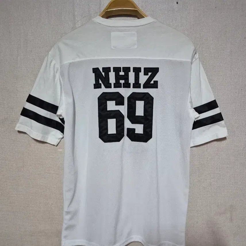 [BUNJANG] Neighborhood NHIZ Collaboration T-Shirt (White/Black, Size M) / NHIZ neighborhood 네이버후드 (M)