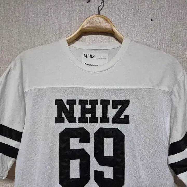 [BUNJANG] Neighborhood NHIZ Collaboration T-Shirt (White/Black, Size M) / NHIZ neighborhood 네이버후드 (M)