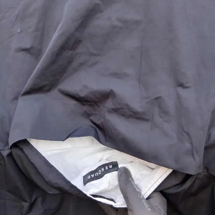 [BUNJANG] RESQUAD Reversible Rain Coat Black / RESQUAD블랙 양면 레인 코트