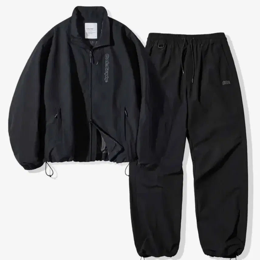 [BUNJANG] Code Graphy Black Training Windbreaker Jacket / 코드그라피 바람막이 (블랙)