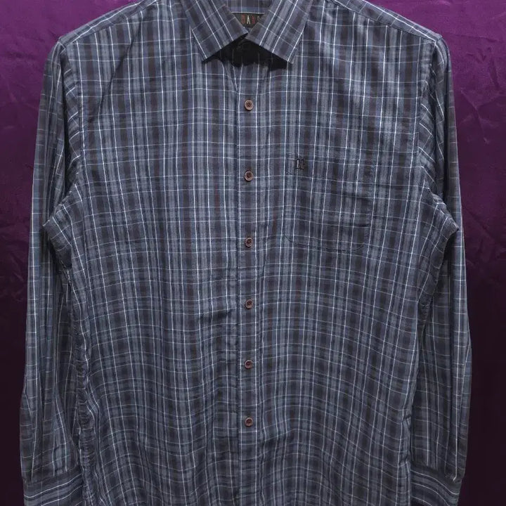 [BUNJANG] Daks Cotton Blend Check Shirt XL / 닥스 면혼방 체크 셔츠 105