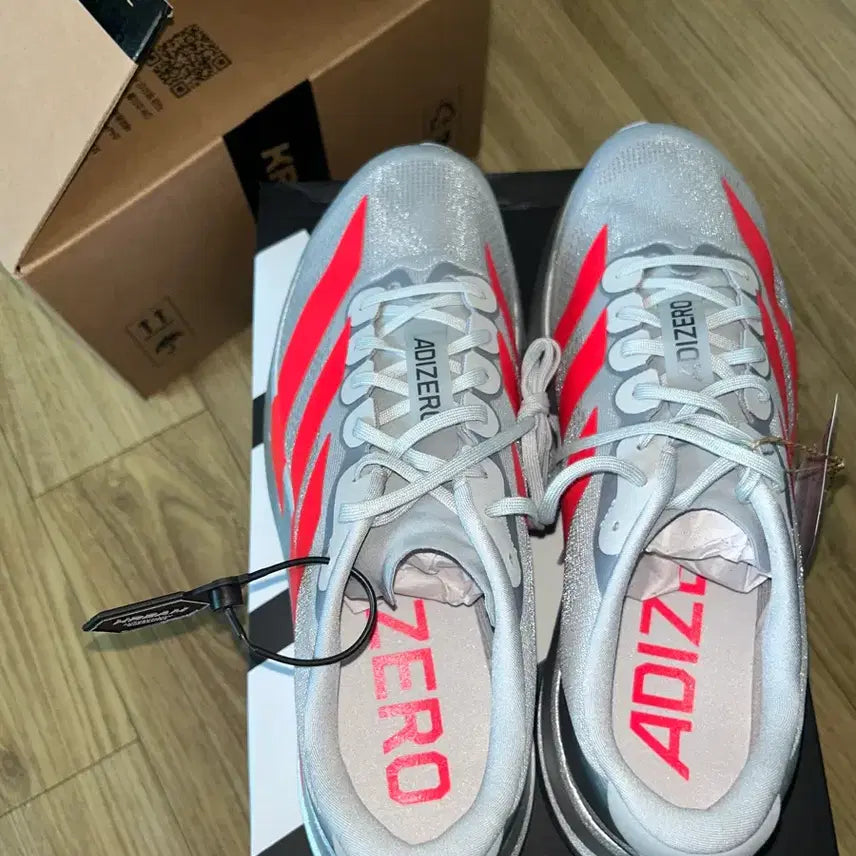 [BUNJANG] Adidas Adizero Evo Speed Silver/Red / 아디다스 아디제로 에보 스피드 실버/레드