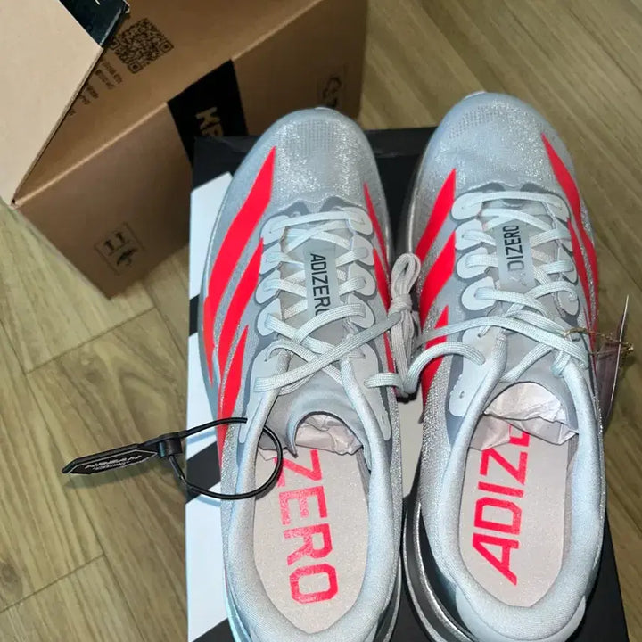 [BUNJANG] Adidas Adizero Evo Speed Silver/Red / 아디다스 아디제로 에보 스피드 실버/레드