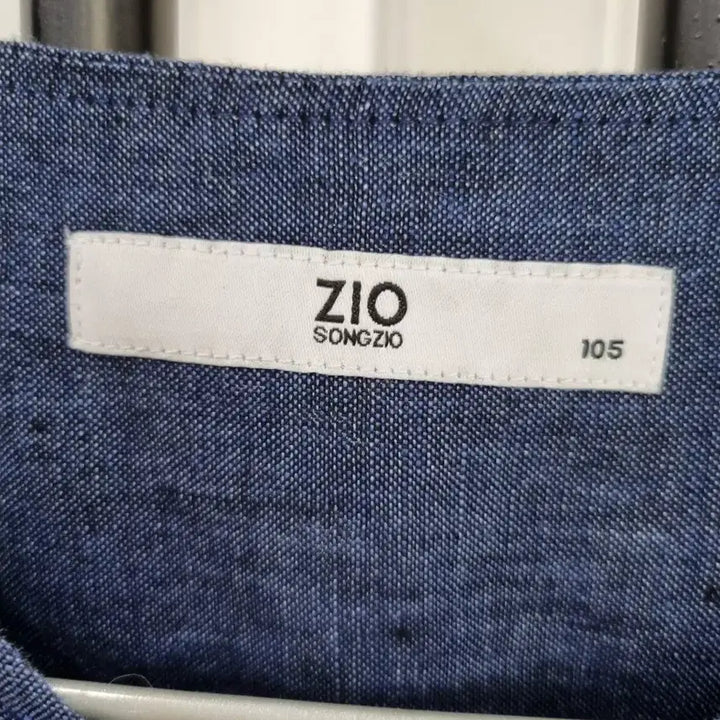 [BUNJANG] ZIO Linen Zip-Up Shirt Blue / ZIO 린넨 집업 셔츠 블루