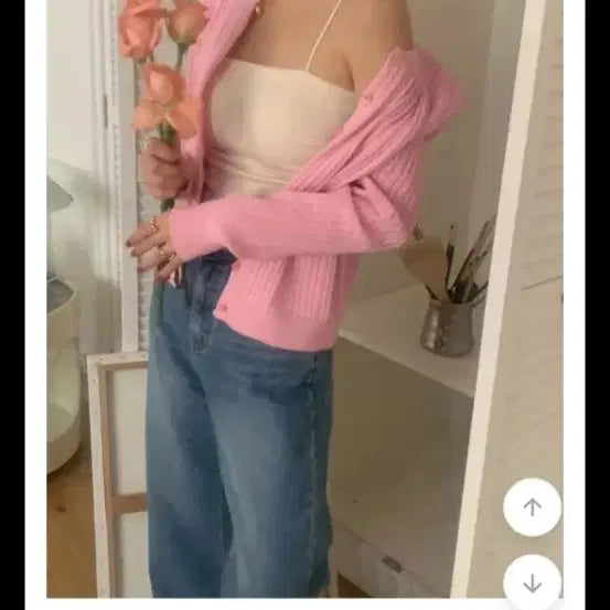 [BUNJANG] French of Shirring Crop Sleeveless Top / 프렌치오브 셔링 크롭 나시