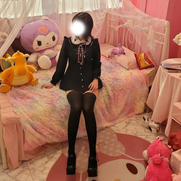 [BUNJANG] Kuromi Black Setup Set / 쿠로미 블랙셋업
