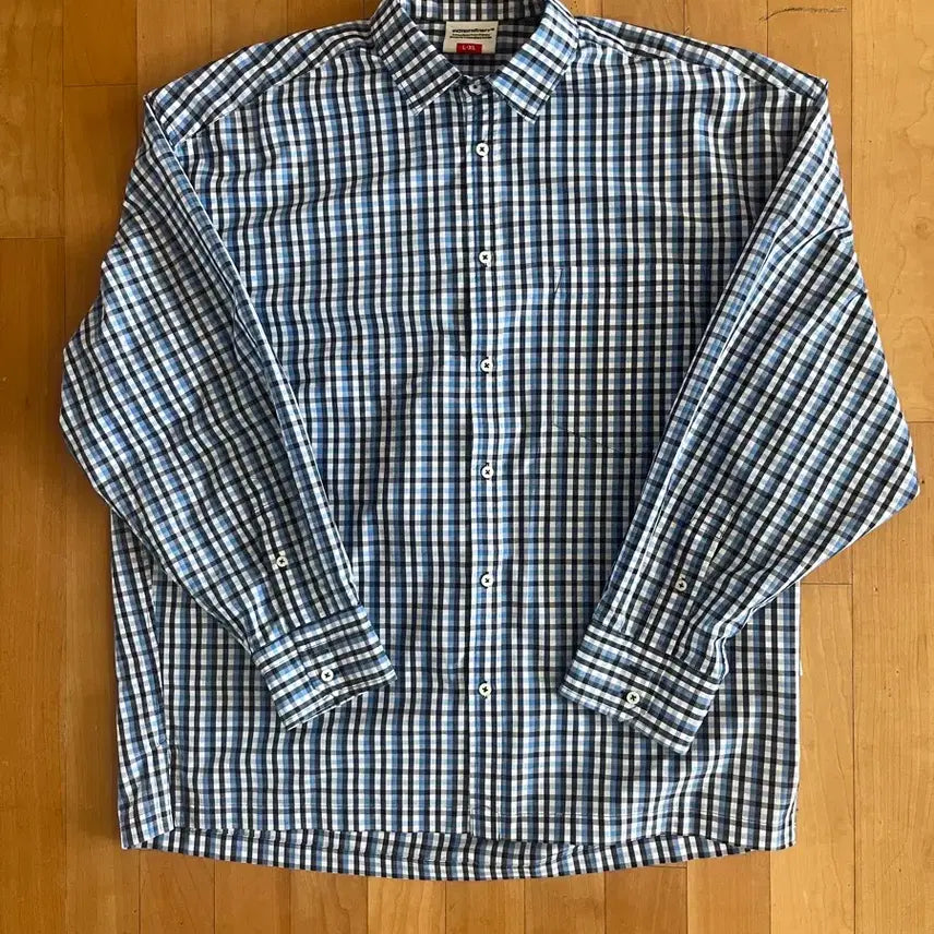 [SOLD OUT] 엑스트라오디너리 오버핏 체크셔츠 블루
