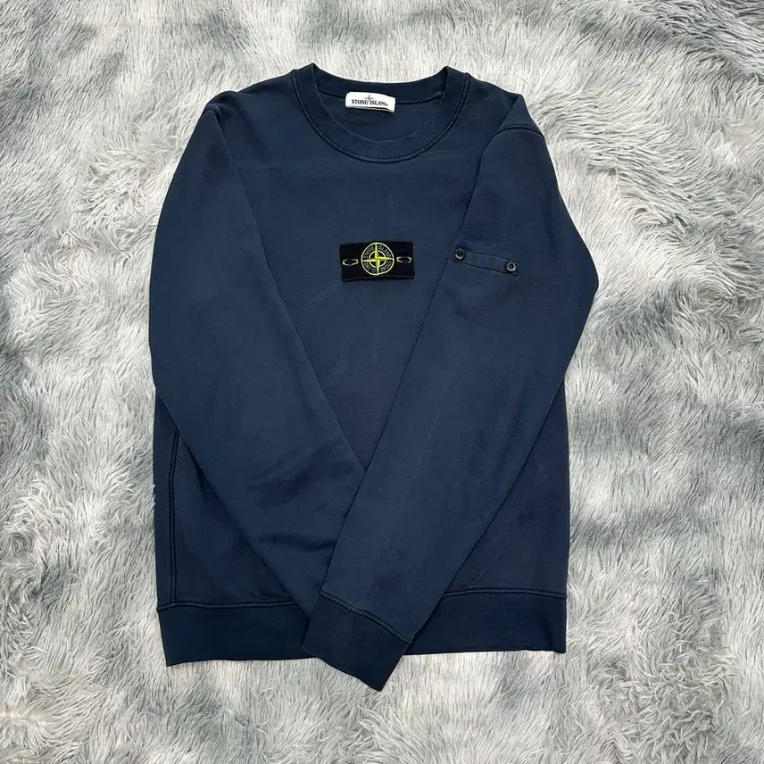 [BUNJANG] Stone Island Crewneck Sweatshirt Navy M / [M Size] 스톤아일랜드 맨투맨