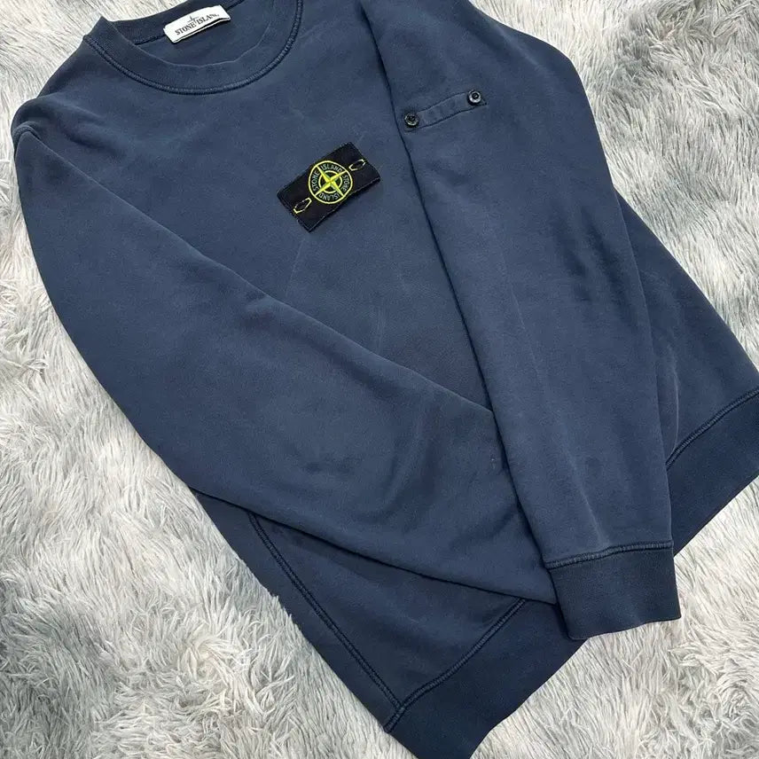 [BUNJANG] Stone Island Crewneck Sweatshirt Navy M / [M Size] 스톤아일랜드 맨투맨