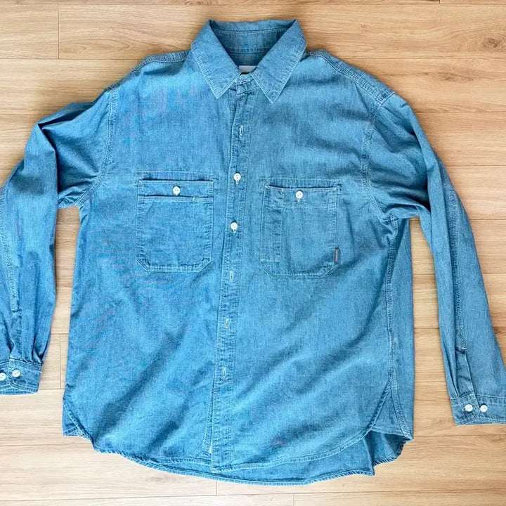 [BUNJANG] Espionage Chambray Shirt L / 에스피오나지 샴브레이셔츠 새상품 L
