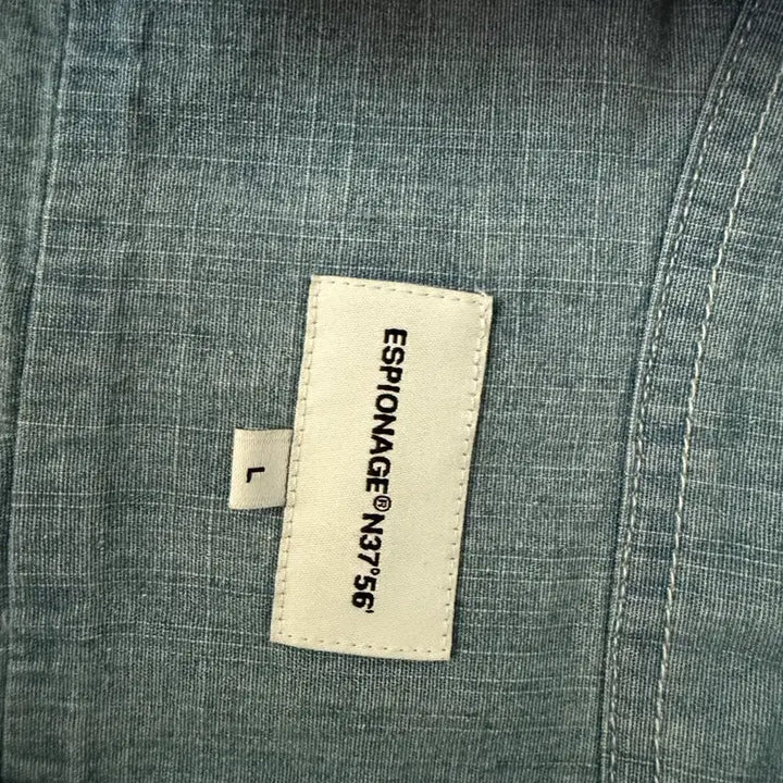 [BUNJANG] Espionage Chambray Shirt L / 에스피오나지 샴브레이셔츠 새상품 L