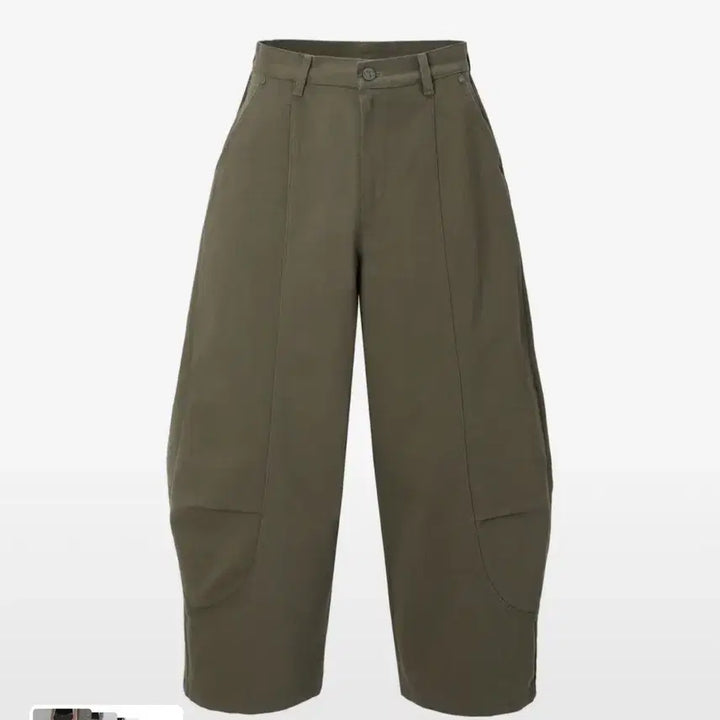 [BUNJANG] Khaki Point Cotton Balloon Pants / 카키포인트 코튼 벌룬 팬츠