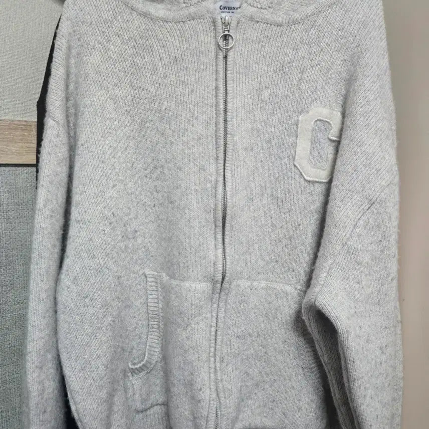 [BUNJANG] Carhartt WIP C Logo Knit Hooded Zip-Up / 커버낫 C 로고 니트 후드 집업