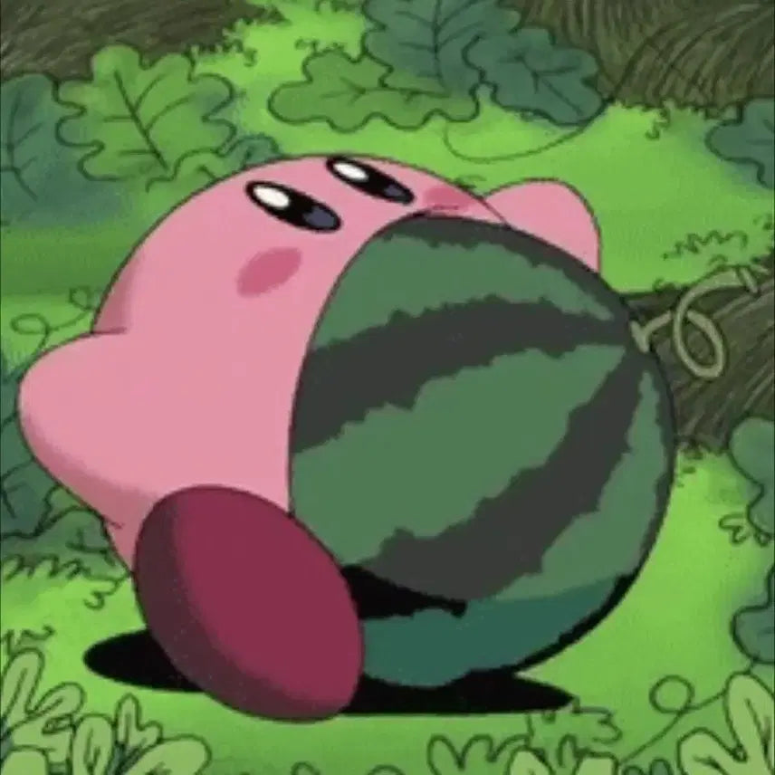 [BUNJANG] Kirby Watermelon Edition Plush / 수박 먹는 커비