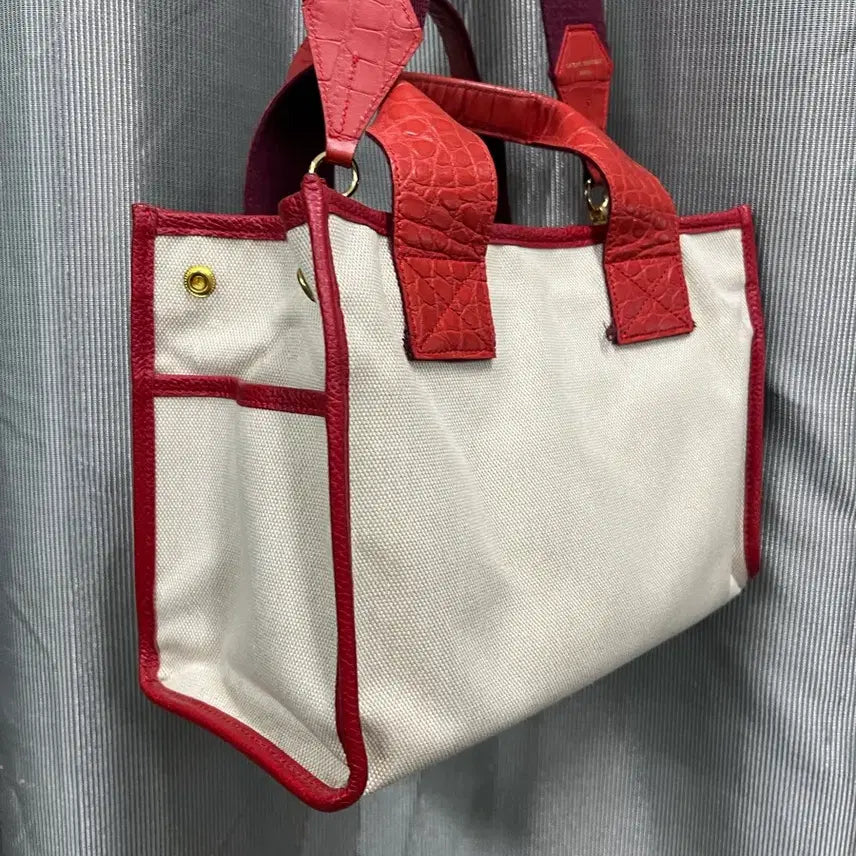 [BUNJANG] Atelier 1955 Canvas Tote Bag Red / 아뜰리에 1955 캔버스 토트백 레드