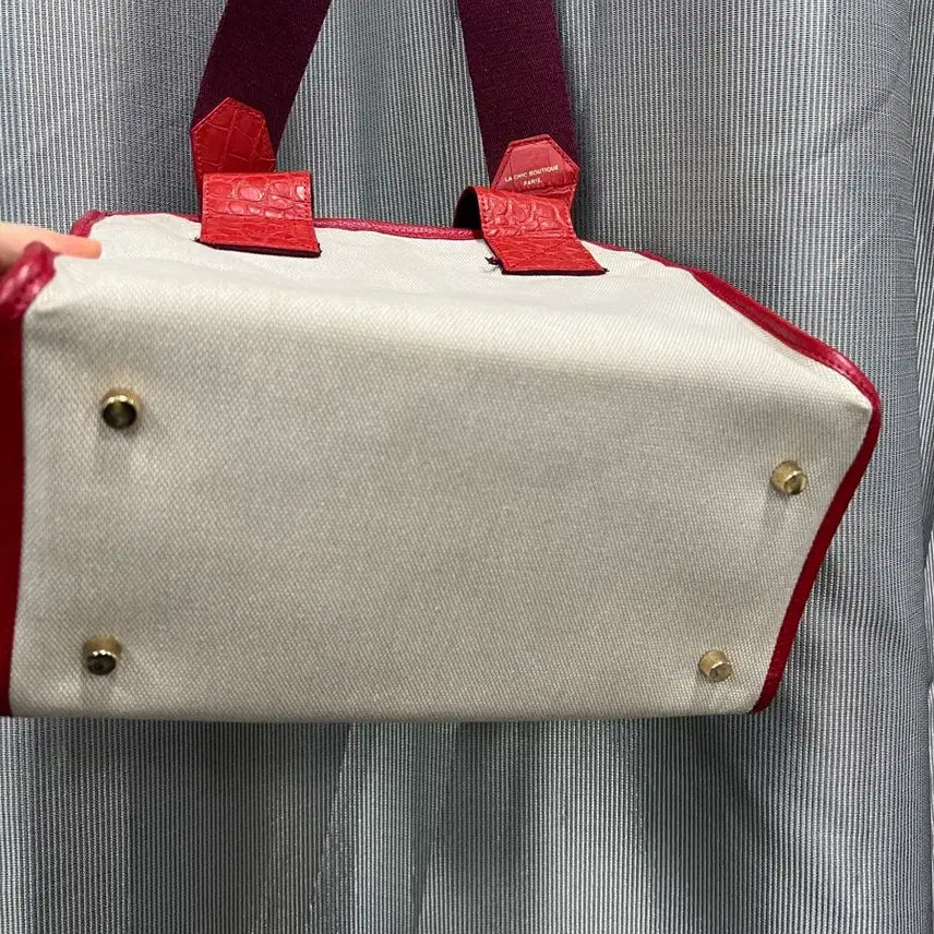 [BUNJANG] Atelier 1955 Canvas Tote Bag Red / 아뜰리에 1955 캔버스 토트백 레드