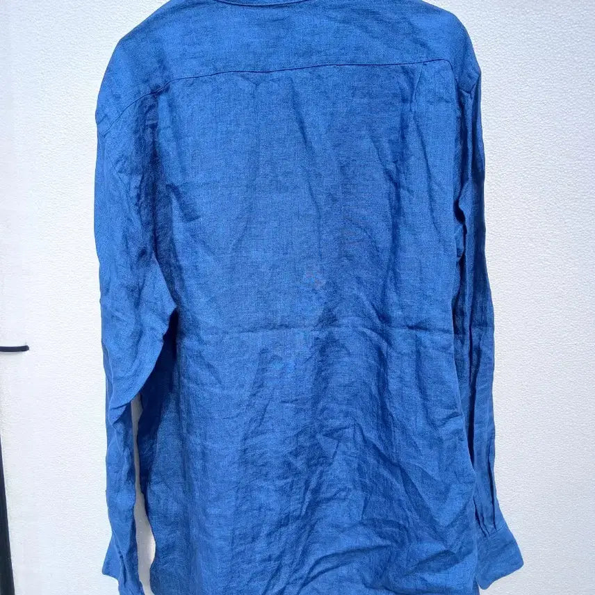 [BUNJANG] Uniqlo Linen Shirt Blue / 유니클로 린넨 셔츠 남방 블루