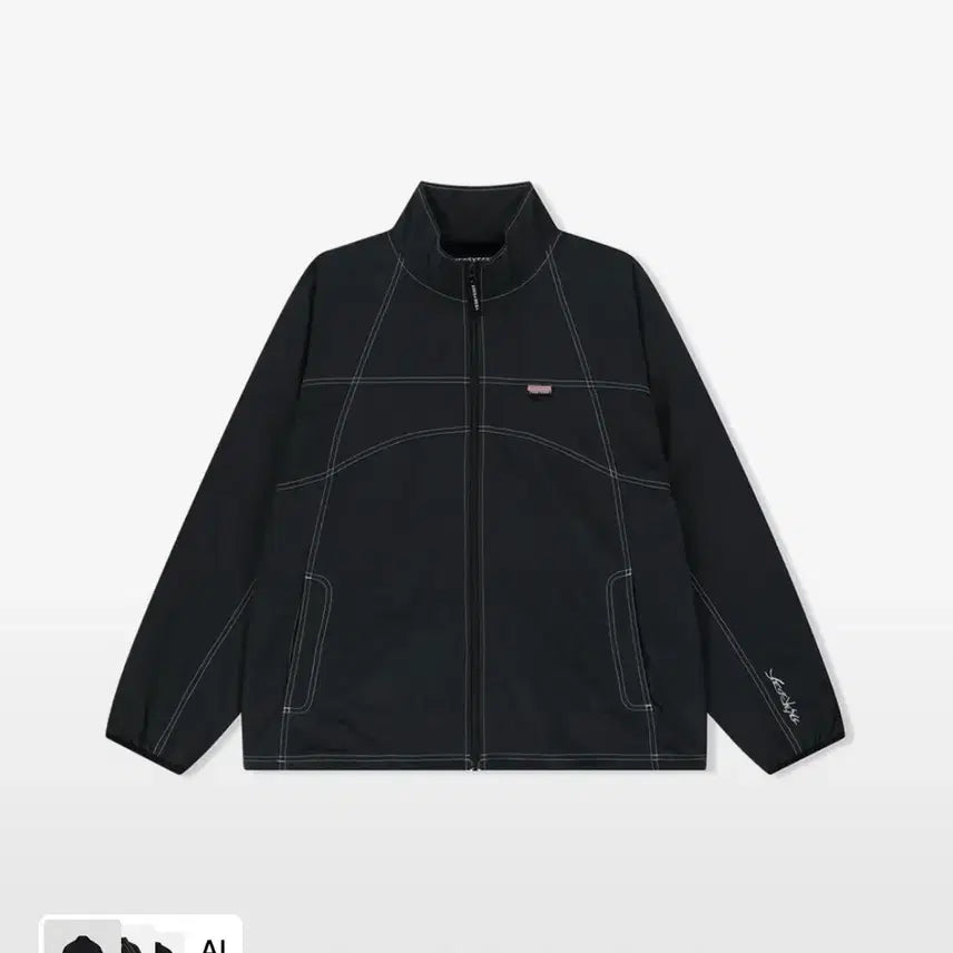 [BUNJANG] Y.E.S Nylon Track Jacket Black / 예스아이씨 나일론 트랙자켓