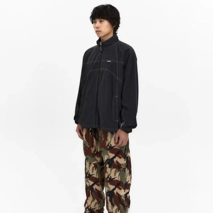 [BUNJANG] Y.E.S Nylon Track Jacket Black / 예스아이씨 나일론 트랙자켓