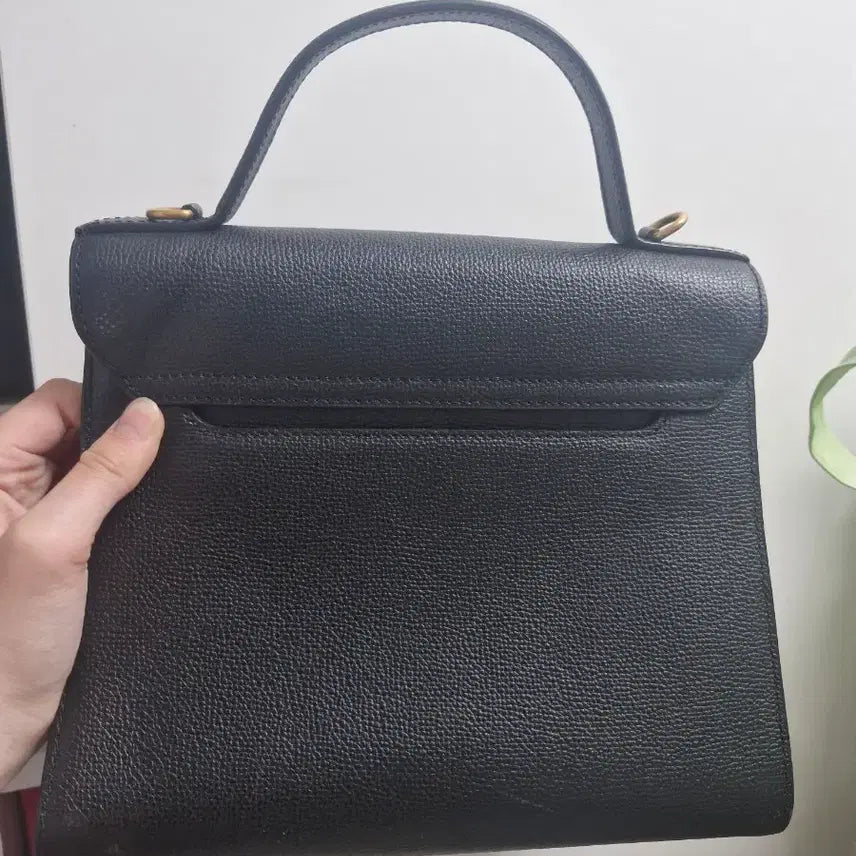 [BUNJANG] Couronne Leather Top Handle Tote Bag / 쿠론 핸들 가죽 토트백