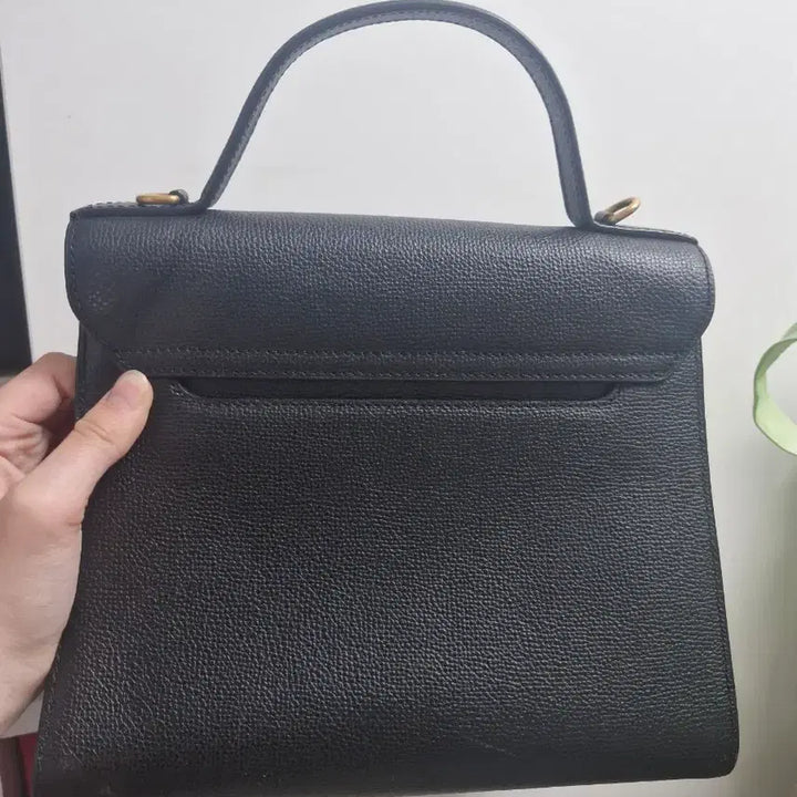 [BUNJANG] Couronne Leather Top Handle Tote Bag / 쿠론 핸들 가죽 토트백