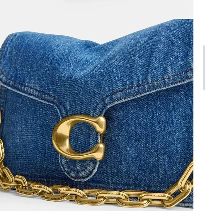 [BUNJANG] Coach Chain Tabby Shoulder Bag Deep Blue Denim / 코치 체인 태비 숄더백 [네이버가격 : 89만원]