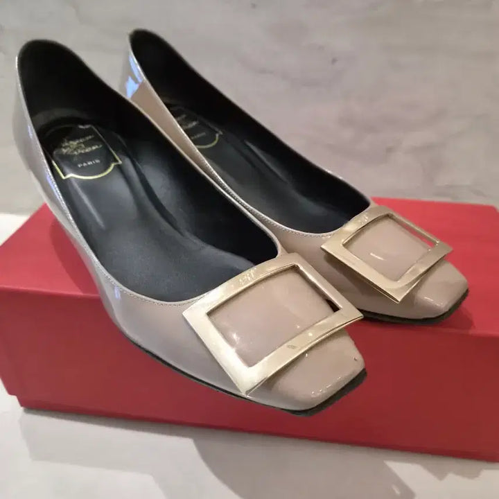 [BUNJANG] Roger Vivier Trumpet Beige Pumps / 로저비비에 트럼펫 베이지 구두