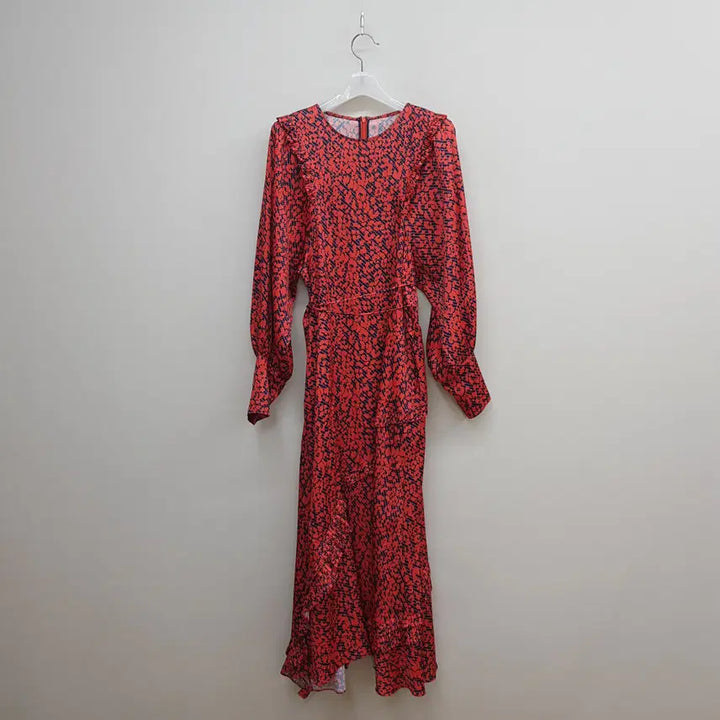 [BUNJANG] System Floral Pattern Long Dress Size S / 한섬 시스템 플로럴 패턴 롱 원피스 S사이즈