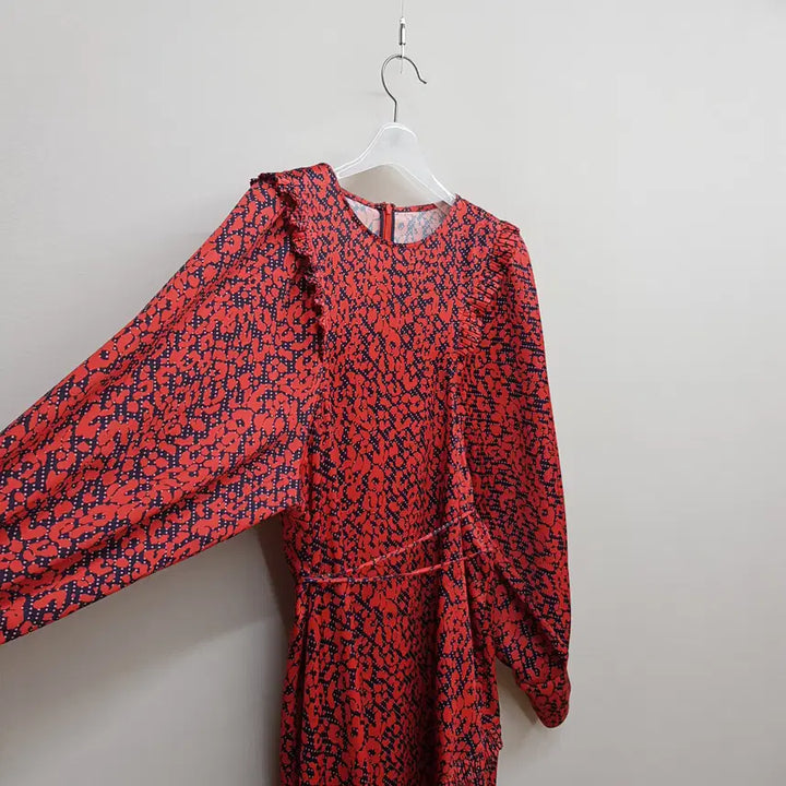[BUNJANG] System Floral Pattern Long Dress Size S / 한섬 시스템 플로럴 패턴 롱 원피스 S사이즈