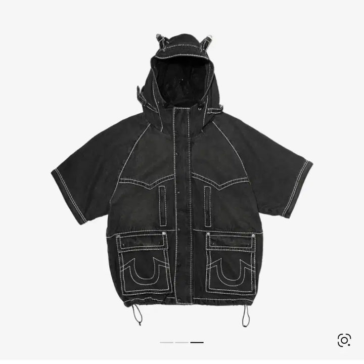 [BUNJANG] True Religion x Fetch Separate Hooded Jacket Black L / 트루릴리젼 x 페치 세퍼레이트 후드 자켓 블랙 L