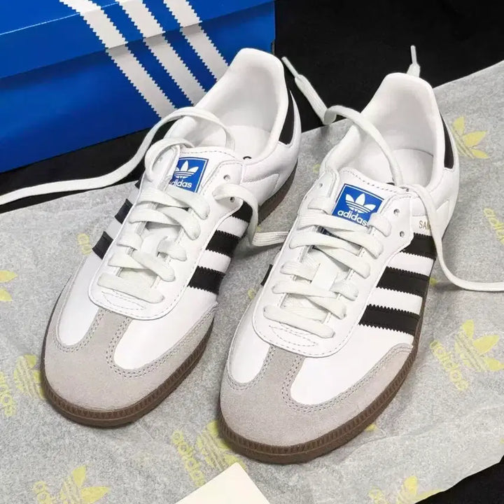 [BUNJANG] Adidas Samba OG B75806 Cloud White &amp; Core Black &amp; Clear / 아디다스 삼바 OG B75806 클라우드 화이트 &amp; 코어 블랙 &amp; 클리어