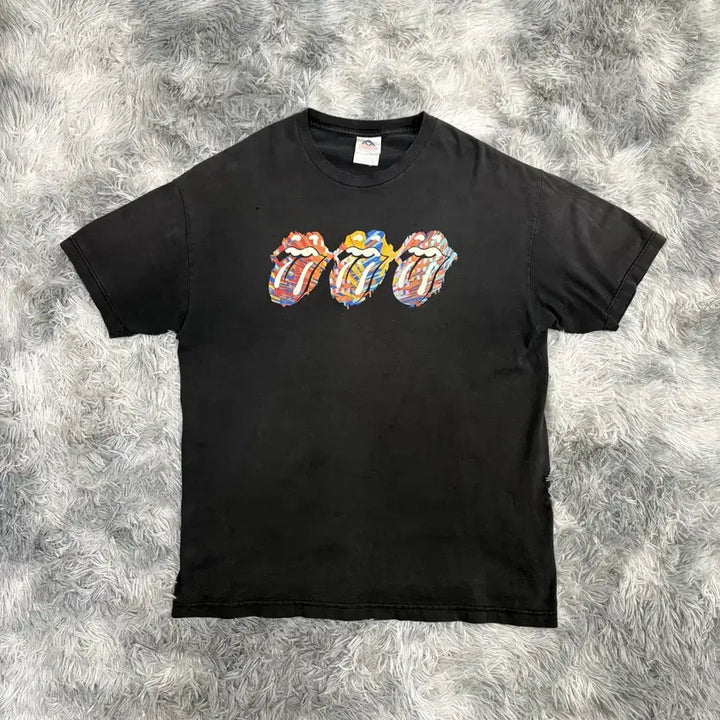 [BUNJANG] Vintage Rolling Stones Licks Band T-Shirt XL / [XL] 빈티지 롤링스톤즈 Licks 티셔츠 faded 밴드티