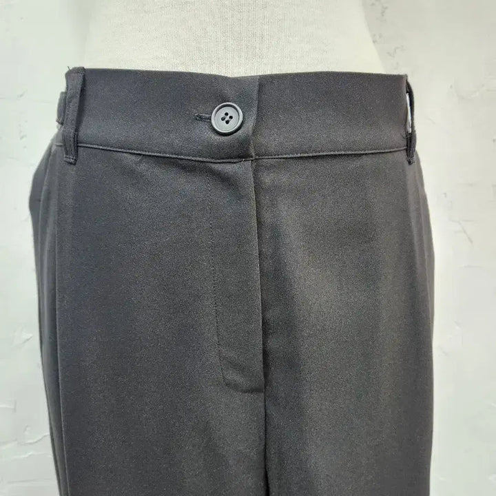 [BUNJANG] Black Wide Leg Slacks - Women&