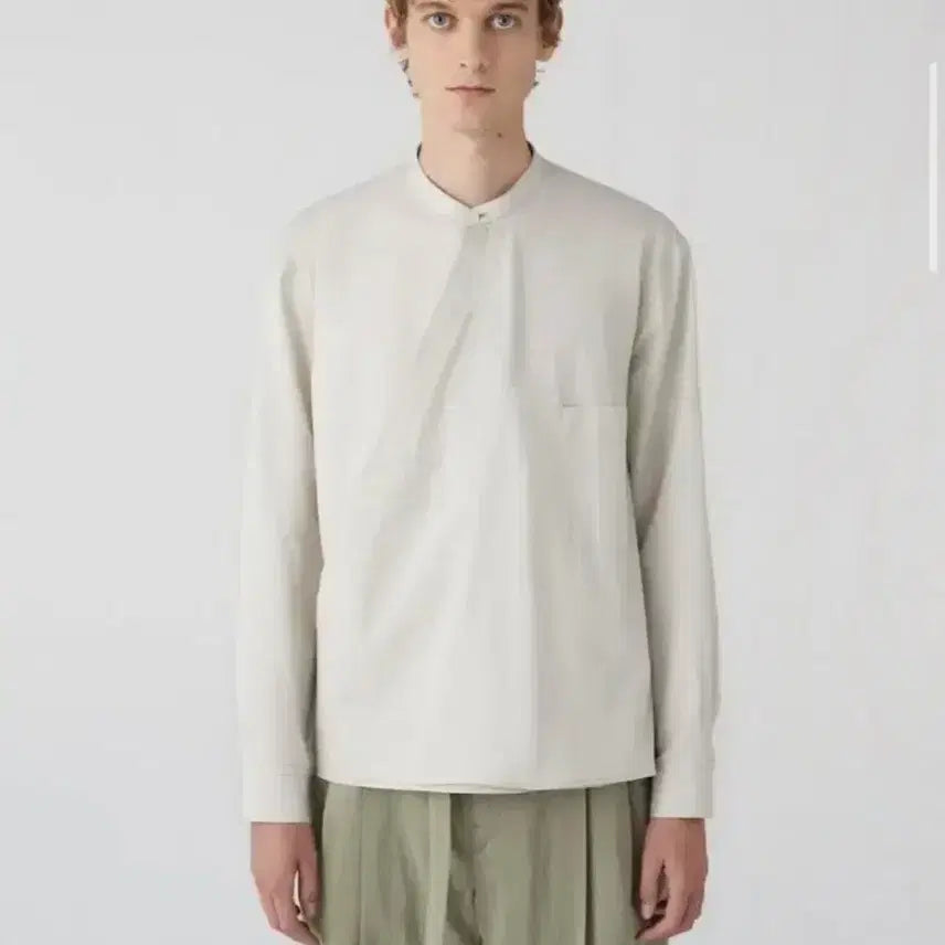[BUNJANG] Lemaire Wrap Over Shirt Light Sage 50 L / 르메르 랩오버 셔츠 라이트 세이지 50 L