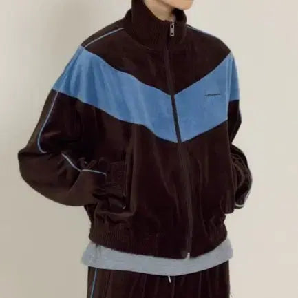 [BUNJANG] SIENNE Lyon Velvet Track Jacket / SIENNE 시엔느 벨벳 LYON 트랙 자켓
