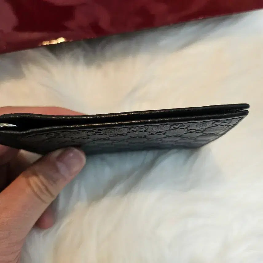 [BUNJANG] Gucci Black Bifold Wallet Money Clip Set with Shopping Bag / 구찌 반지갑 블랙 머니클립 + 쇼핑백 풀세트