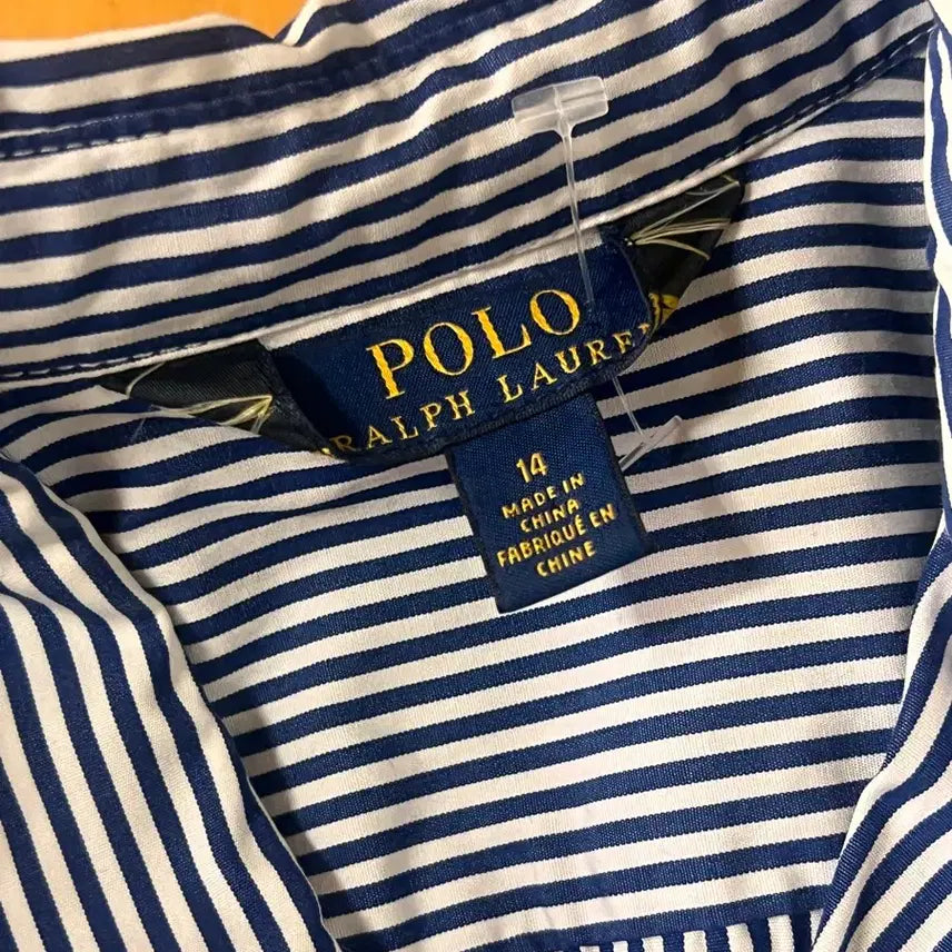 [BUNJANG] Polo Ralph Lauren Striped Shirt Dress / (정품)폴로 랄프로렌 스트라이프 셔츠 원피스 (새상품)