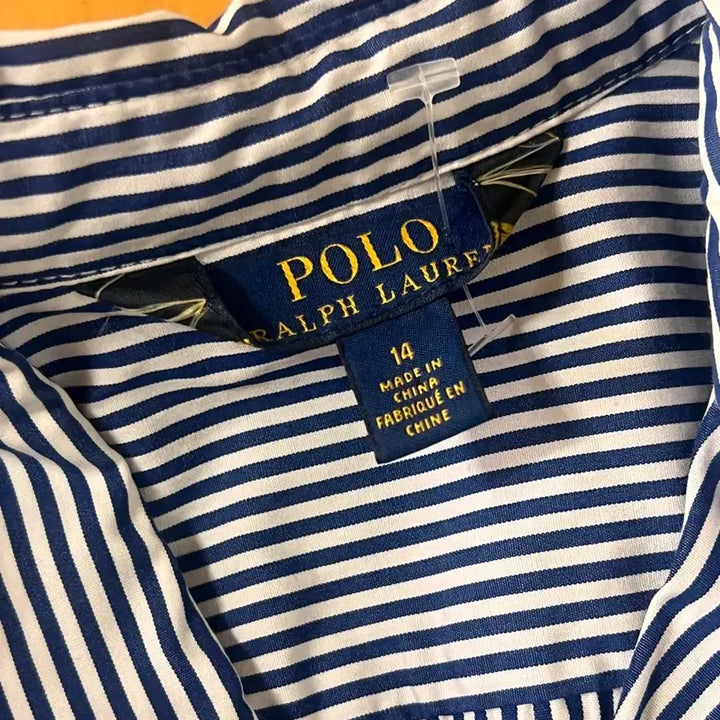 [BUNJANG] Polo Ralph Lauren Striped Shirt Dress / (정품)폴로 랄프로렌 스트라이프 셔츠 원피스 (새상품)