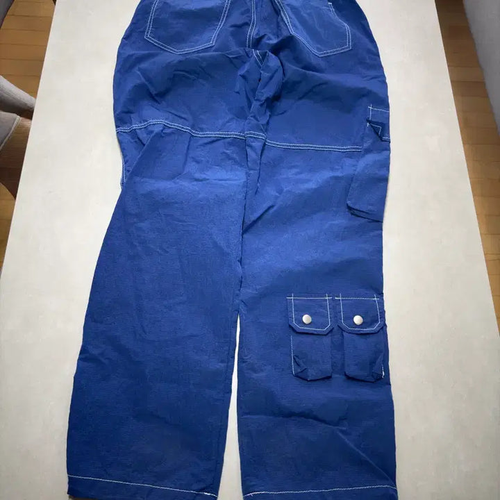 [BUNJANG] LAUL Nylon Cargo Pants Blue / LAUL 스트릿 나일론 카고 팬츠 블루 판매