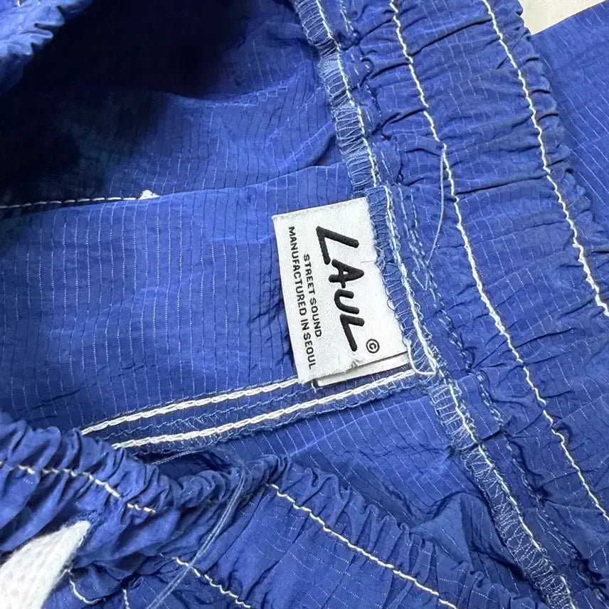 [BUNJANG] LAUL Nylon Cargo Pants Blue / LAUL 스트릿 나일론 카고 팬츠 블루 판매