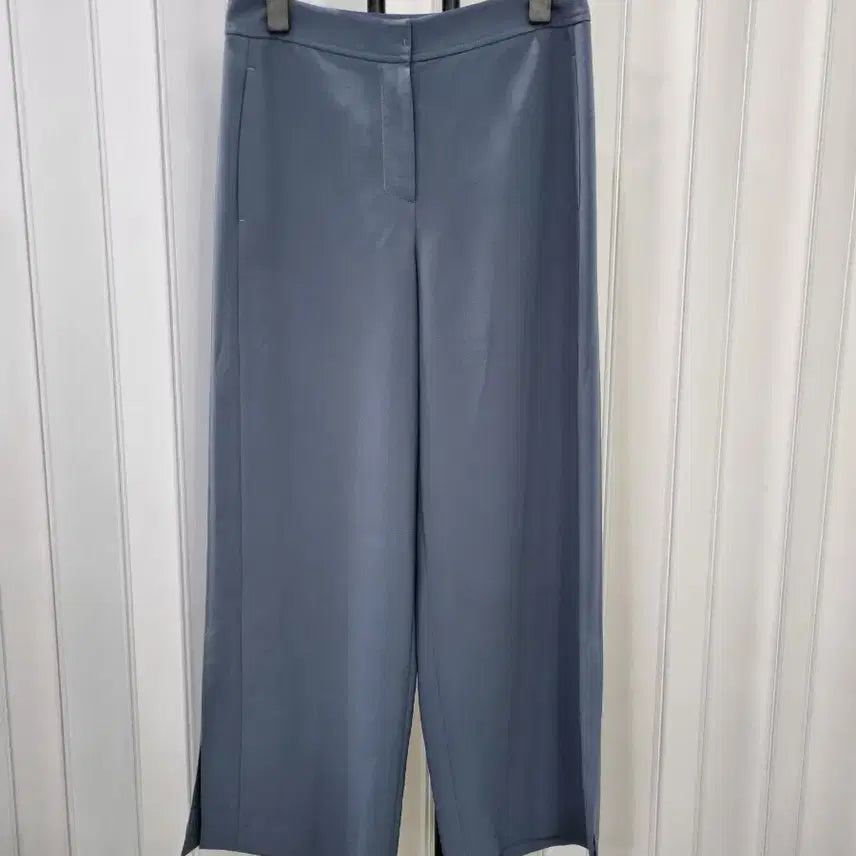 [BUNJANG] ZOOC Wide Slacks Blue Grey / ZOOC 와이드 슬랙스 블루 그레이