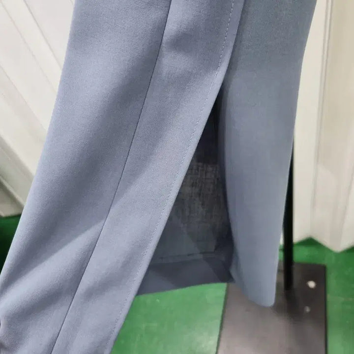 [BUNJANG] ZOOC Wide Slacks Blue Grey / ZOOC 와이드 슬랙스 블루 그레이