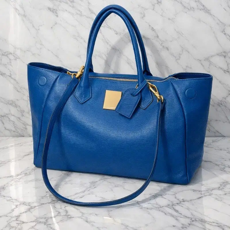 [BUNJANG] Couronne Leather Shoulder Bag / 쿠론 가벼운 가죽 큰가방
