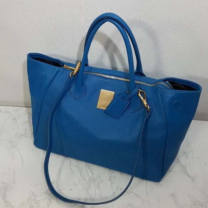 [BUNJANG] Couronne Leather Shoulder Bag / 쿠론 가벼운 가죽 큰가방