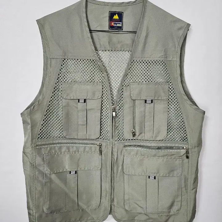 [BUNJANG] SYM Technical Expert Mesh Vest Khaki / SYM 테크니컬 엑스퍼트 메쉬 조끼 100 L 카키 새제품