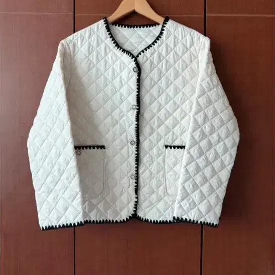 [BUNJANG] Ivory Quilting Jacket / 아이보리 퀼팅 자켓